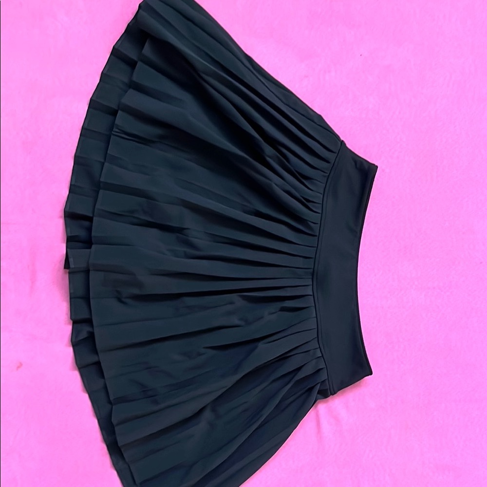Abercrombie & Fitch Black Pleated Mini Skater Skirt